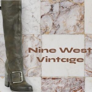 NINE WEST VINTAGE AMERICA grey Knee-Hi boots